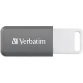 Verbatim DataBar - USB-flashstasjon - 128 GB - USB 2.0 - grå