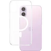 PanzerGlass HardCase - Baksidedeksel for mobiltelefon - MagSafe-samsvar - polykarbonat, termoplast-polyuretan (TPU) - hvit, gjennomsiktig - for Apple iPhone 16 Plus