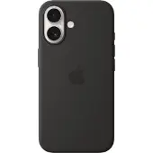Apple - Beskyttende deksel for mobiltelefon - MagSafe-samsvar - silikon - svart - for iPhone 16