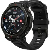 Xiaomi Amazfit T-Rex 3 Pro - 48 mm - Ja smartklokke med stropp - silikon - håndleddstørrelse: 145-210 mm - display 1.5 - Bluetooth, Wi-Fi, NFC - 52 g - taktisk svart