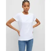 HUGO for woman. 50417212 Plain T-shirt white (XL), Casual, Cotton, Short sleeve