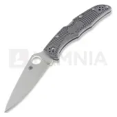 Spyderco Endura 4 foldekniv, FRN, Flat Ground, grå