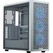 Cooler Master Elite 502 - Mid tower - utvidet ATX (E-ATX) - sidepanel med vindu (herdet glass) - ingen strømforsyning (ATX) - hvit - USB/lyd