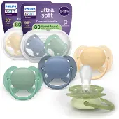 Philips AVENT Pacifier SCF091/53 ultra soft, Ultramyk, Ortodontisk, Silikon, Gutt/Jente