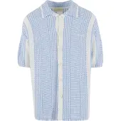 Another Cotton Lab Oversized Mesh Knit Summer Skjorte blå