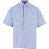 Another Cotton Lab Another Short Sleeve Skjorte blå
