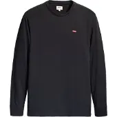 Levi's for man. 72848-0009 Housemark T-shirt black (L), Casual, Cotton, Long sleeve