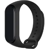 INF Xiaomi Mi Band 3/4 klokkereim i svart silikon