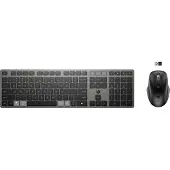 HP 725 Multi-Device Rechargeable Nordic - Tastatur & Mussett - Nordisk - Grå