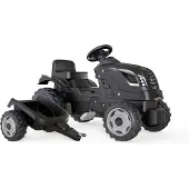 Smoby Tractor XL Black for Pedal med tilhenger