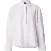 HUGO for woman. 50562585 Echinacea blouse white print (36), Casual, Viscose, Long sleeve