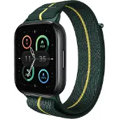 Motorola Moto Watch Fit - Aluminum - smartklokke med bånd - stoff - display 1.9" - Bluetooth - 25 g - vandringsgrønn