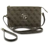 GUESS 4G Metal Logo Universal telefonveske med skulderrem - Brun