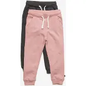 Minymo Joggebukser - 2-pack - Rosa/Grå - - 12 år (152) - Joggebukse