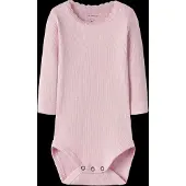 Name it Body I/e - Noos - Rib - NbfKab - Sweet Drømmer/Melange - - 50 - Langermet Body