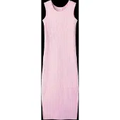 Name it Kjole - Maxi - Slim - Bred Rib - NkfJenna - Full blomstr - - 8 år (128) - Kjole