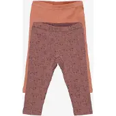 Pippi Leggings - 2-pack - Burlwood - - 56 - Leggings