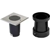 EVN Talpa nedfelt lampe GU10 stål kantet