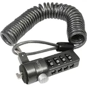Logilink NBS004, 1,8 m, Kombinasjonslås, Zink-stål, Svart