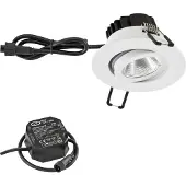 EVN PC65 innfellingslampe, rund, 3 000 K hvit