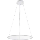 Deko-light LED-hengelampe PANEL, hvit, Ø 63 cm, metall, CCT, dimbar, 50 W