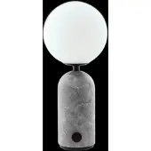 Globen Lighting batteridrevet bordlampe Torrano, marmorgrå