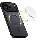 Tech-Protect Magpeak Magsafe CC-etui for iPhone 17 Pro - matt svart