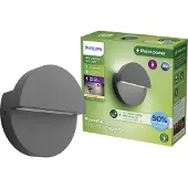 Philips utendørs LED-vegglampe Valor UE, antrasitt, aluminium, IP44