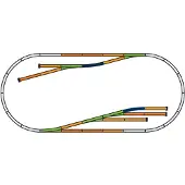 Piko h0 H0 Piko A-spor 55330 utvidelsessett 205 cm 1 sett