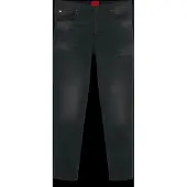 BOSS for man. 50517492 Tapered fit jeans in deep black stretch denim (33/34), Casual, Organic Cotton, Sustainable