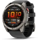 Garmin Fenix 8 Pro - 51 mm - titan - Ja sportsur med stropp - silikon - graphite/black - håndleddstørrelse: 127-210 mm - display 1.4 - 32 GB - Bluetooth, ANT+, Wi-Fi, LTE - 90 g