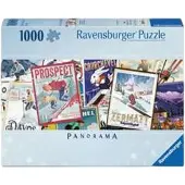 Ravensburger Vintage skiplakater 1000p