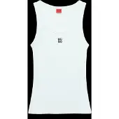 HUGO for woman. 50514489 Datamia T-shirt white (XL), Casual, Cotton, Sleeveless / Straps