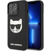 Karl Lagerfeld 3D Choupette-etui i gummi til iPhone 13 Pro / iPhone 13 - Svart
