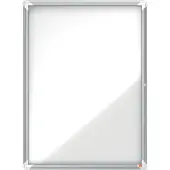 Nobo - Innbygd oppslagstavle - veggmonterbar - 9 x A4 - stål - magnetisk - hvit