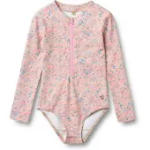 Wheat Badedrakt Margot Pink Heart Flowers (104 / 4 år)