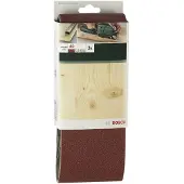 Bosch 3-delers slipebånd-sett for båndsliper, rød kvalitet G= 80