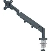Leitz Ergo - Monteringssett (spring-assisted single arm) - for LCD-skjerm - space saving - metall - mørk grå - skjermstørrelse: 17-32