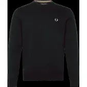 Fred perry for man. K9601 Classic jumper black (M), Casual, Wool