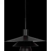 Dyberg Larsen pendellampe Kay, Ø 30 cm, svart, metall