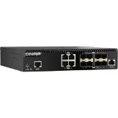 Qnap QSW-M3212R-8S4T Half-width Rackmount Full 10GbE L2 managed switch (8x 10GbE SFP+ / 4x 10GbE RJ45)