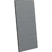 Nobo Move & Meet whiteboard med grå ramme og tekstiltavle i 180x90 cm, Horisontalt/vertikalt, Bærbar, Magnetisk