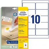 Avery Zweckform L4744rev-25 90x50.8mm White Selvklebende Etiketter 25 Enheter