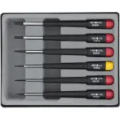 Donau Elektronik skrutrekker-sett elektronikk & finmekanikk 6 deler Unbrako