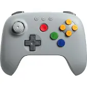 8Bitdo 64 Bluetooth Belaidis Pultelis | Pilkas