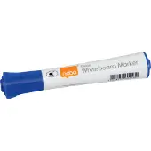 Nobo Glide whiteboardtavlemarkør med rund spiss 2 mm hurtigtørkende blekk, pakke à 10 stk Blå