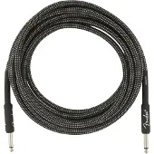 Fender Profesjonell 15 Fot Lang Rett Instrumentkabel Grå Tweed