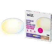 Wiz SuperSlim Smart Taklampe Hvit, 14W, Justerbar Hvit og Dimbar