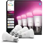 Philips Hue WACA Smart E27 LED, 6 W, 810 lm, CCT RGB 4-pakning