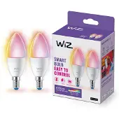 WiZ Connected Wi-Fi BLE 40W C37 E14 922-65 RGB 2PF/6